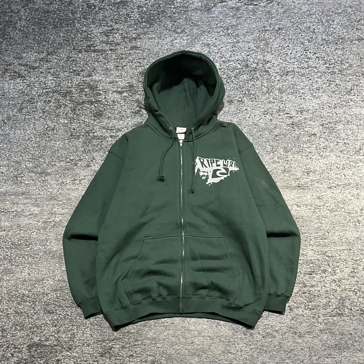 Rip Curl Vintage Y2K Rip Curl Green Surf Grunge Skater Zip Up Hoodie Size US M / EU 48-50 / 2 - 1 Thumbnail