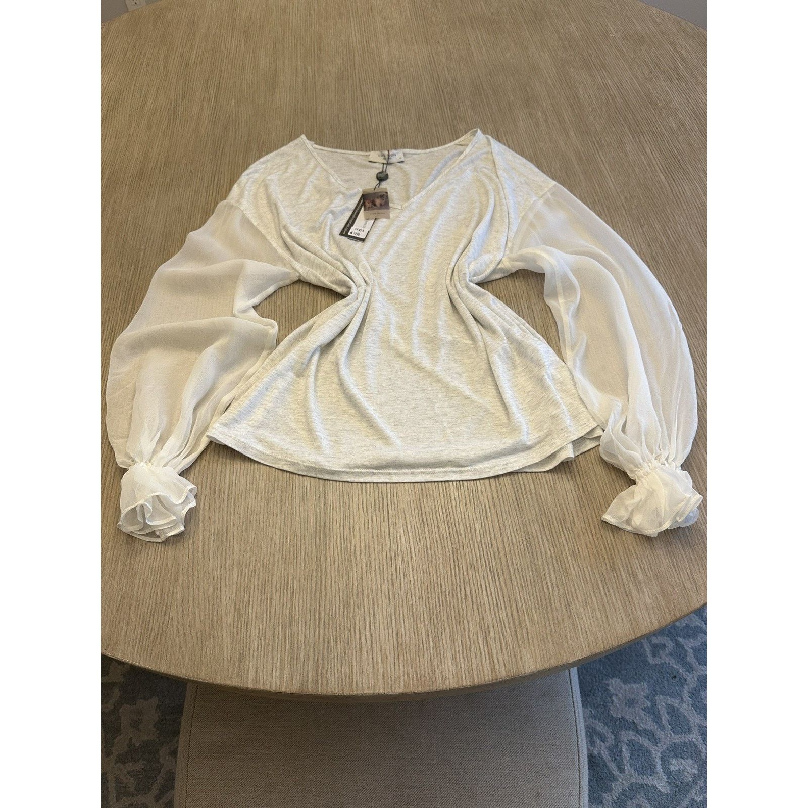LOLA + SOPHIE Lola + Sophie NWT Women’s Heathered Pullover Size M (Flaw) Size M / US 6-8 / IT 42-44 - 7 Thumbnail
