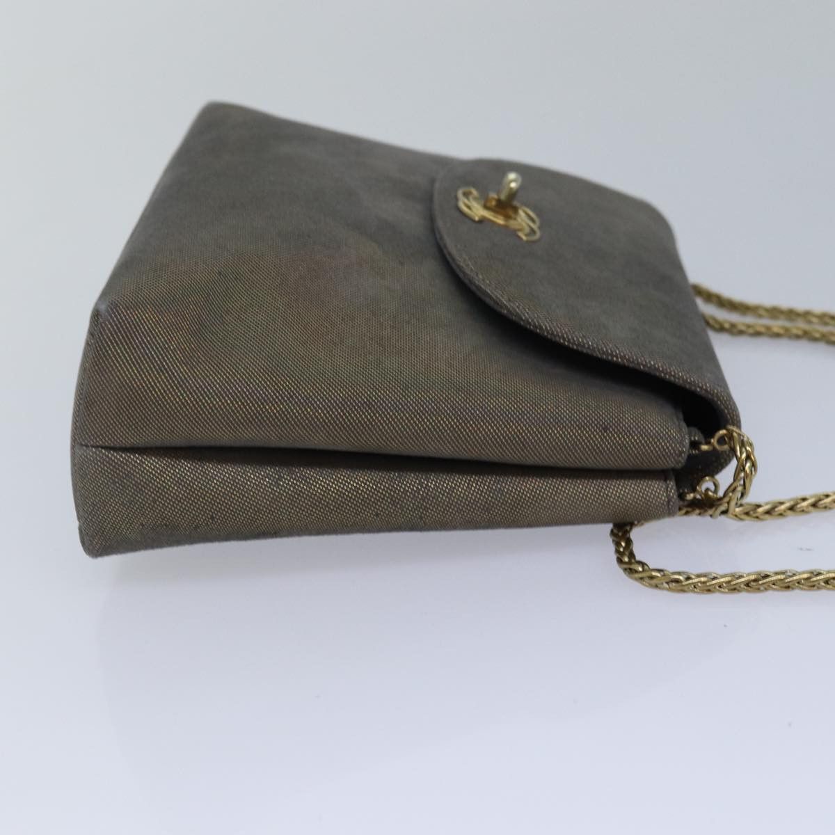 Chanel CHANEL Turn Lock Chain Hand Bag Suede Gold Tone CC Size ONE SIZE - 5 Thumbnail