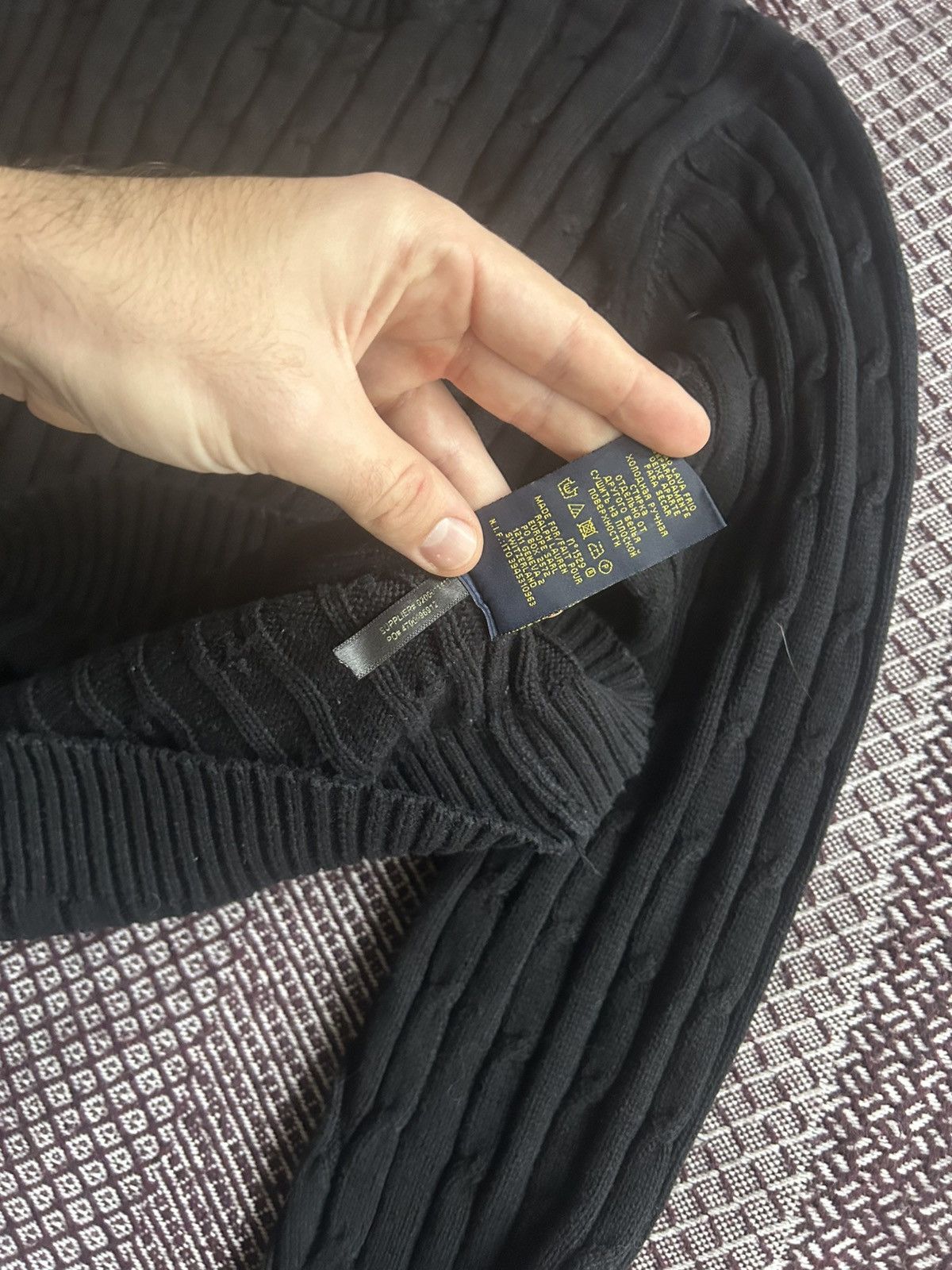 Polo Ralph Lauren Polo Ralph Lauren Sweater Mens Solid Style Black Size Large Size US L / EU 52-54 / 3 - 10 Thumbnail