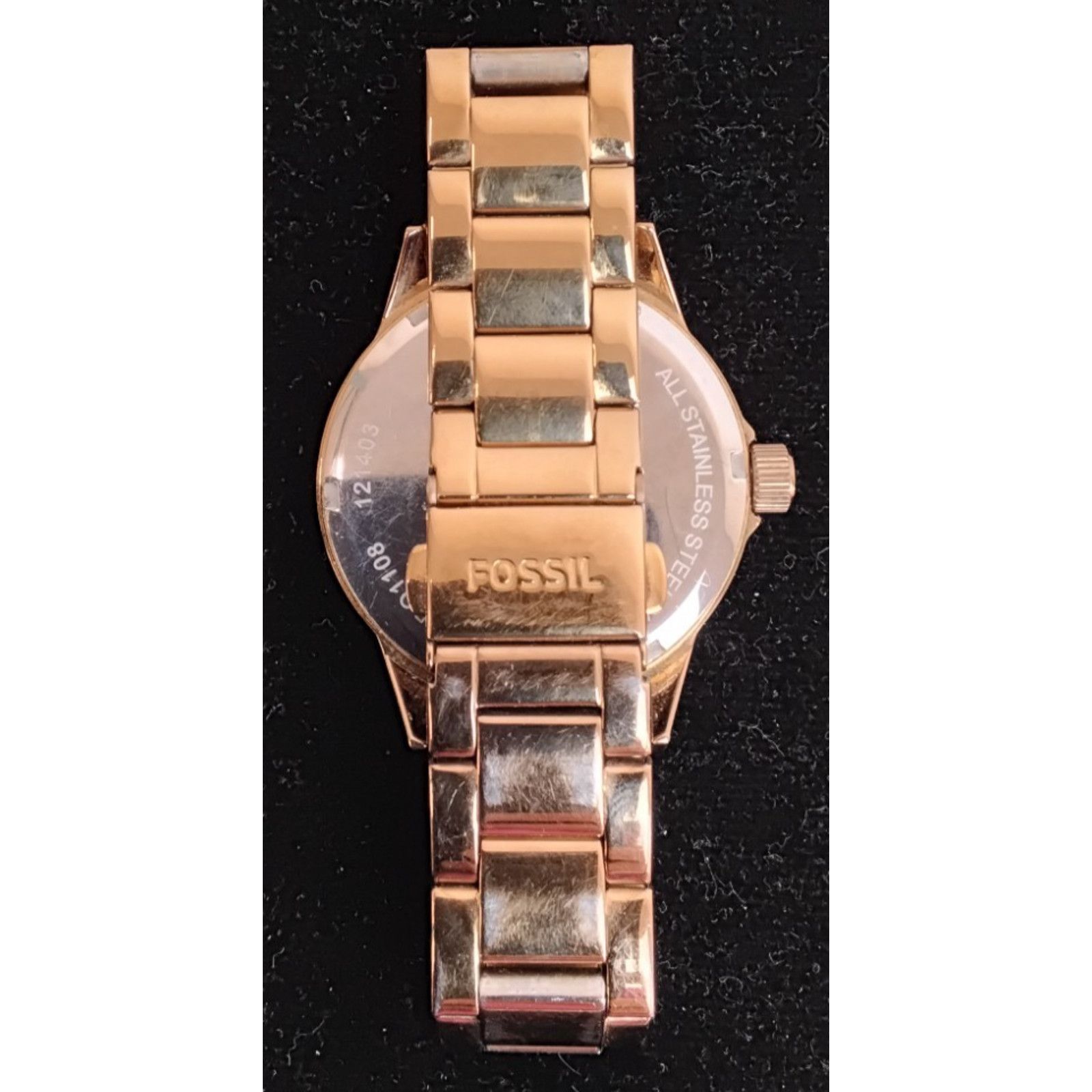 Fossil Fossil Watch Ladies BQ1108 Rose Gold Stainless Steel Size ONE SIZE - 7 Thumbnail