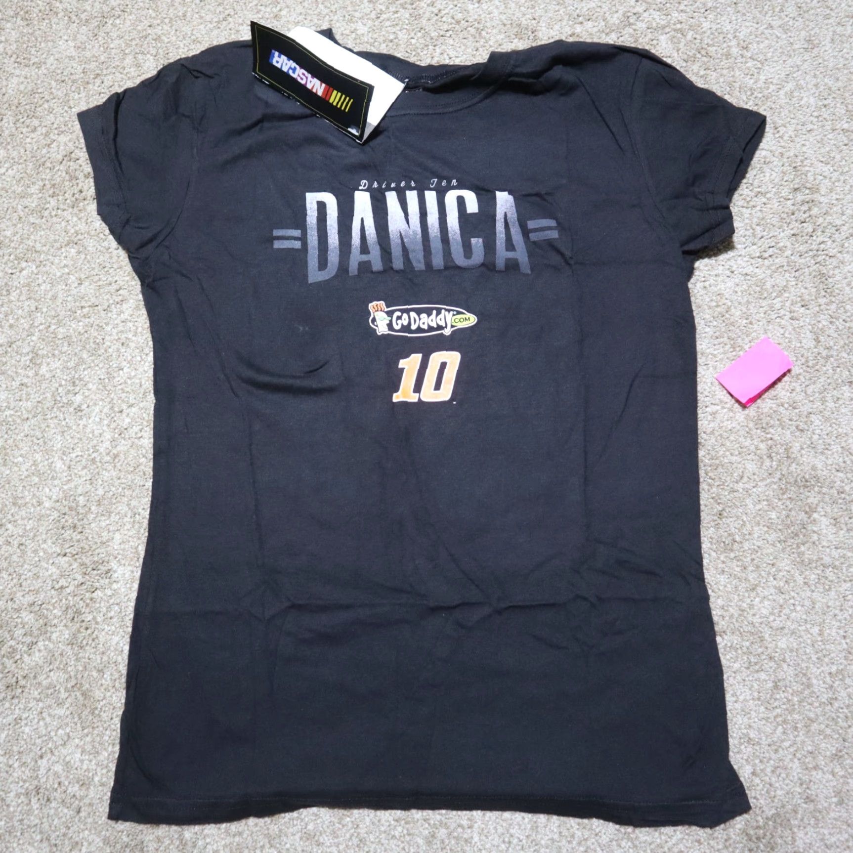 NASCAR DANICA PATRICK #10 NASCAR Racing T-Shirt Women's XL Black Graphic Print Size XL / US 12-14 / IT 48-50 - 2 Thumbnail