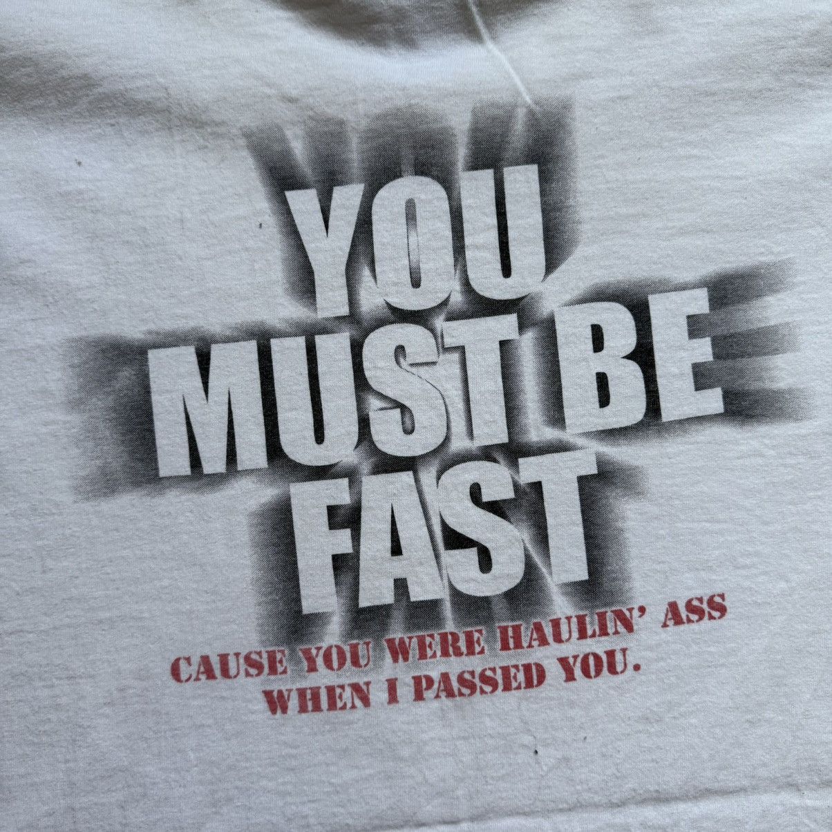 No Fear Vintage Y2K No Fear You Must Be Fast… T-Shirt Size US XXL / EU 58 / 5 - 6 Thumbnail