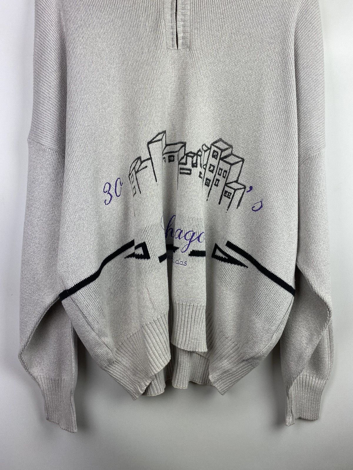 Adidas Rare Adidas Vintage Chicago 30’s men’s sweater pullover Size US XXL / EU 58 / 5 - 3 Thumbnail