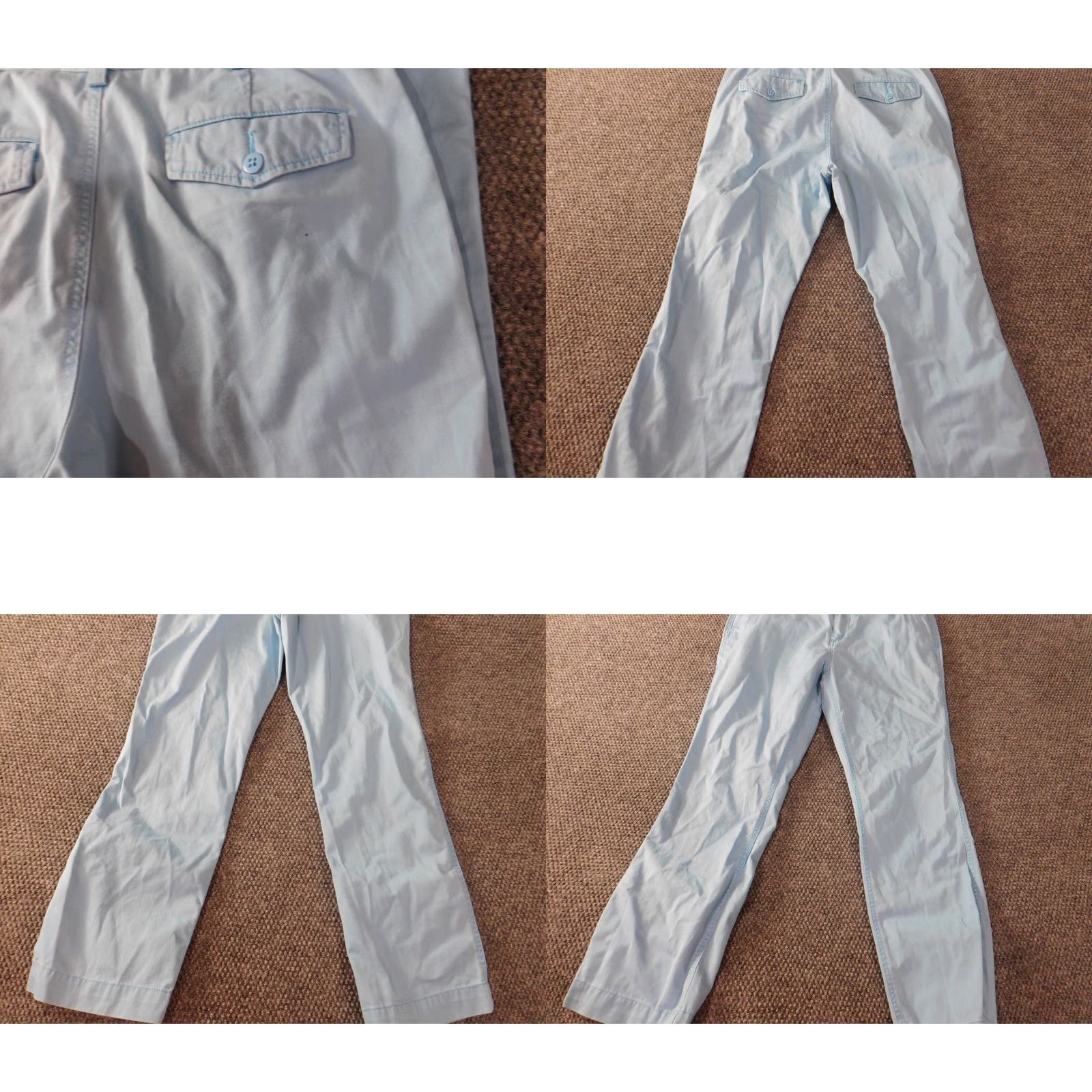 Cremieux Cremieux Pants 32x29 Blue Straight Chino Classic Mens Regular Flat Front Knit Cotton Zip Front Travel Modern Size US 32 / EU 48 - 8 Thumbnail