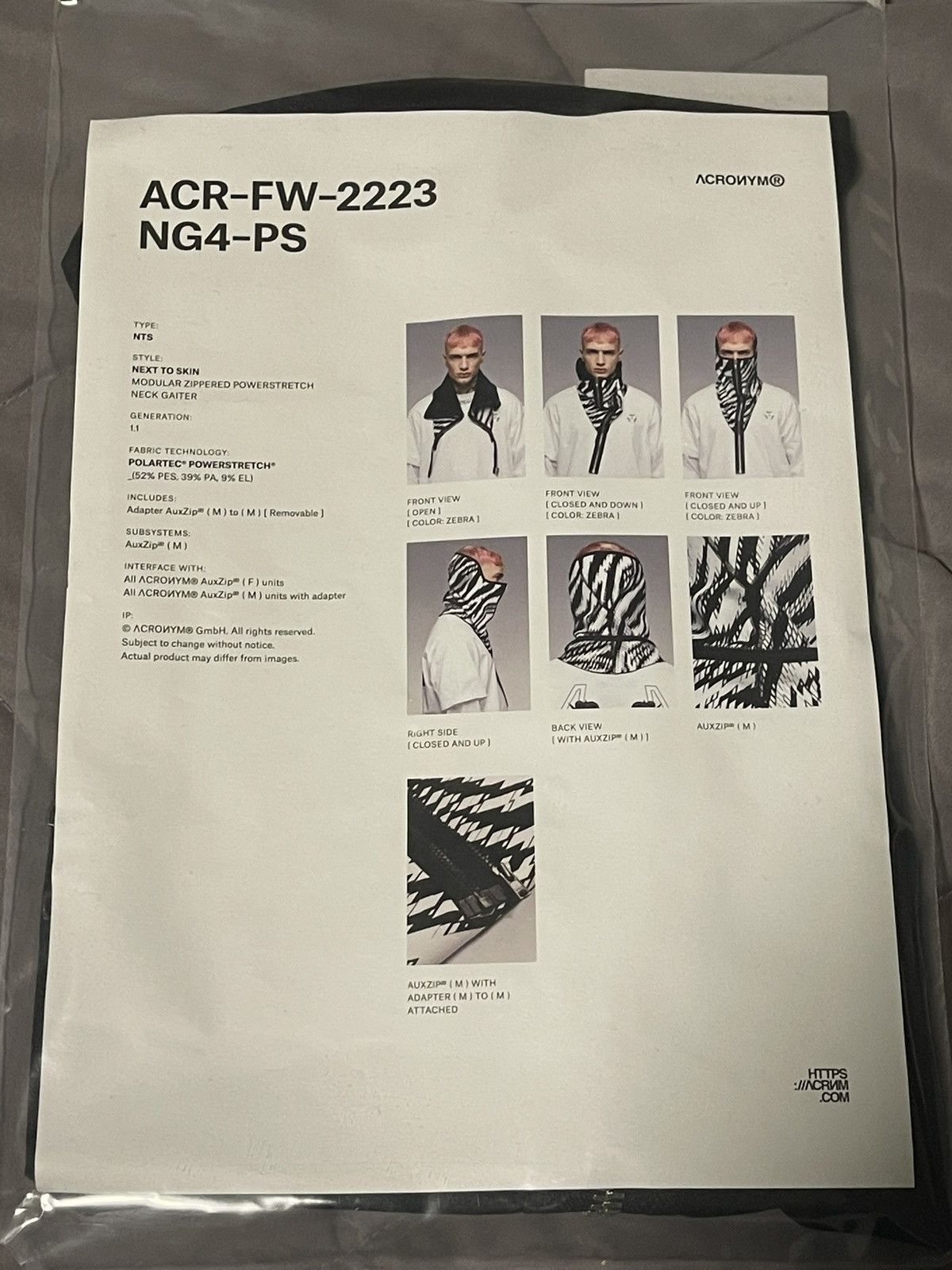 Acronym Acronym NG4-PS Black New Size ONE SIZE - 2 Thumbnail