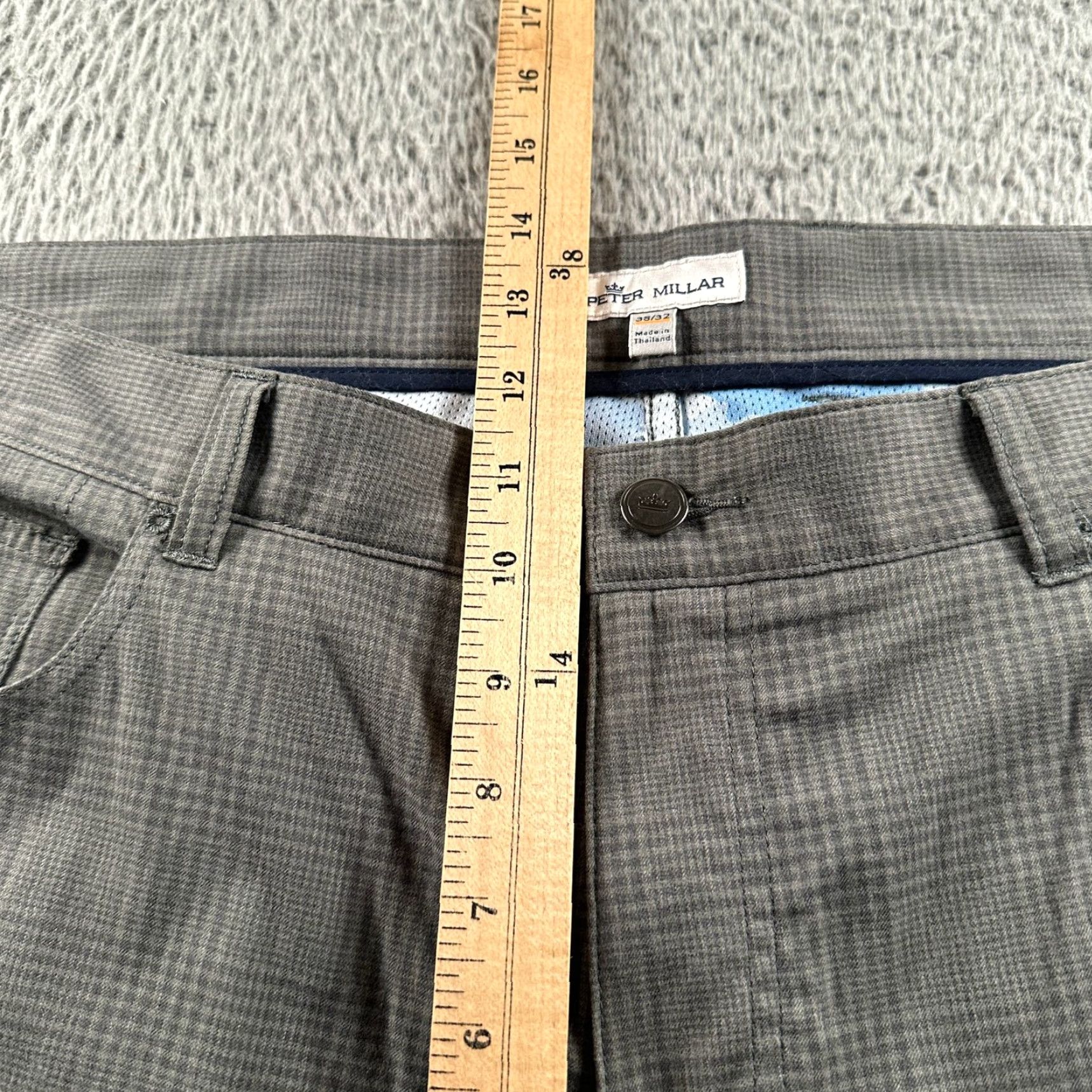 Peter Millar Peter Millar Pants Mens 38x32 Gray Glen Plaid Performance Stretch Golf Size US 38 / EU 54 - 7 Thumbnail