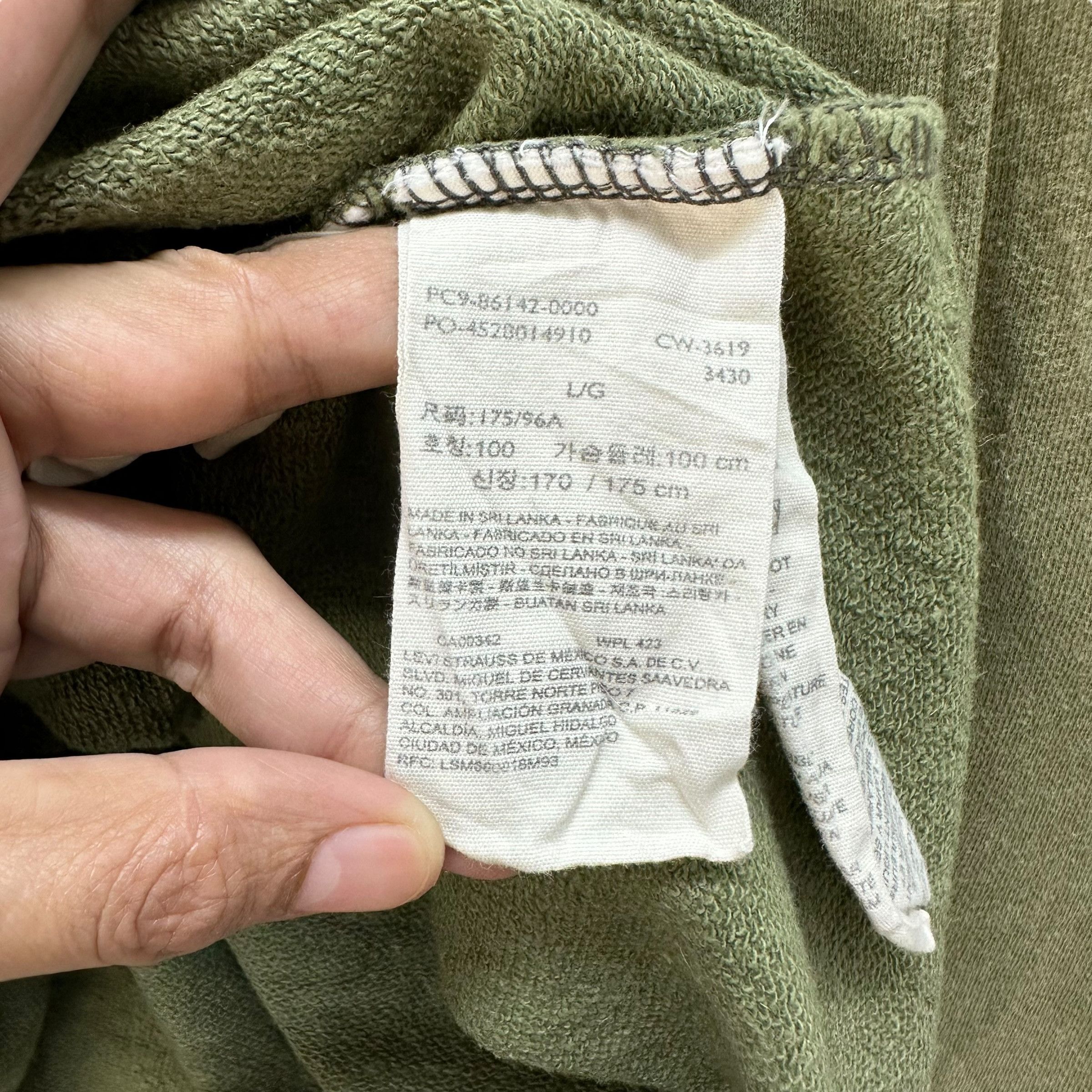 Levi's Levi's Plain Green Pullover Hoodies Sweatshirts #A1-0015 Size US L / EU 52-54 / 3 - 9 Thumbnail