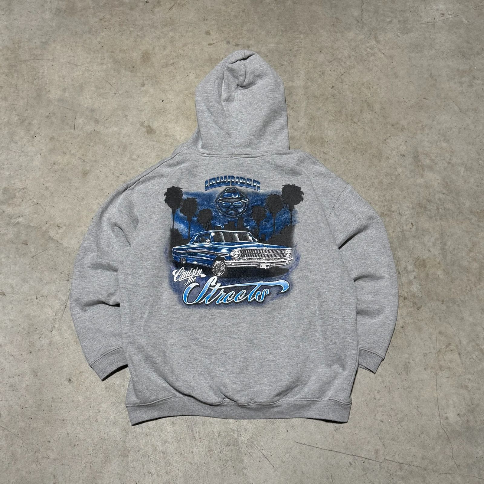 Fruit Of The Loom Vintage Grey Homies Lowrider Hoodie L Size US L / EU 52-54 / 3 - 2 Thumbnail