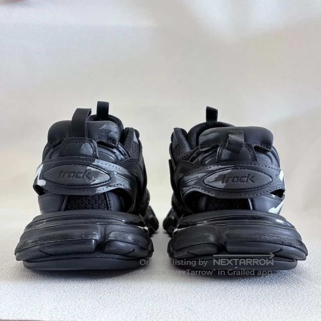 Balenciaga balenciaga track signature black and white sneakers. Size US 9 / EU 42 - 4 Thumbnail