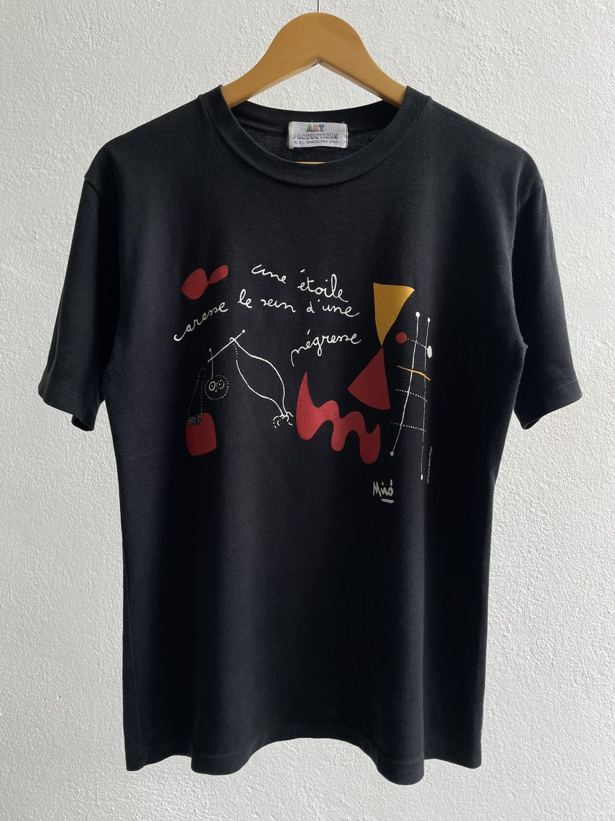 Art Comes First Vintage 90's John Miro Artwork Shirts Size US M / EU 48-50 / 2 - 5 Thumbnail