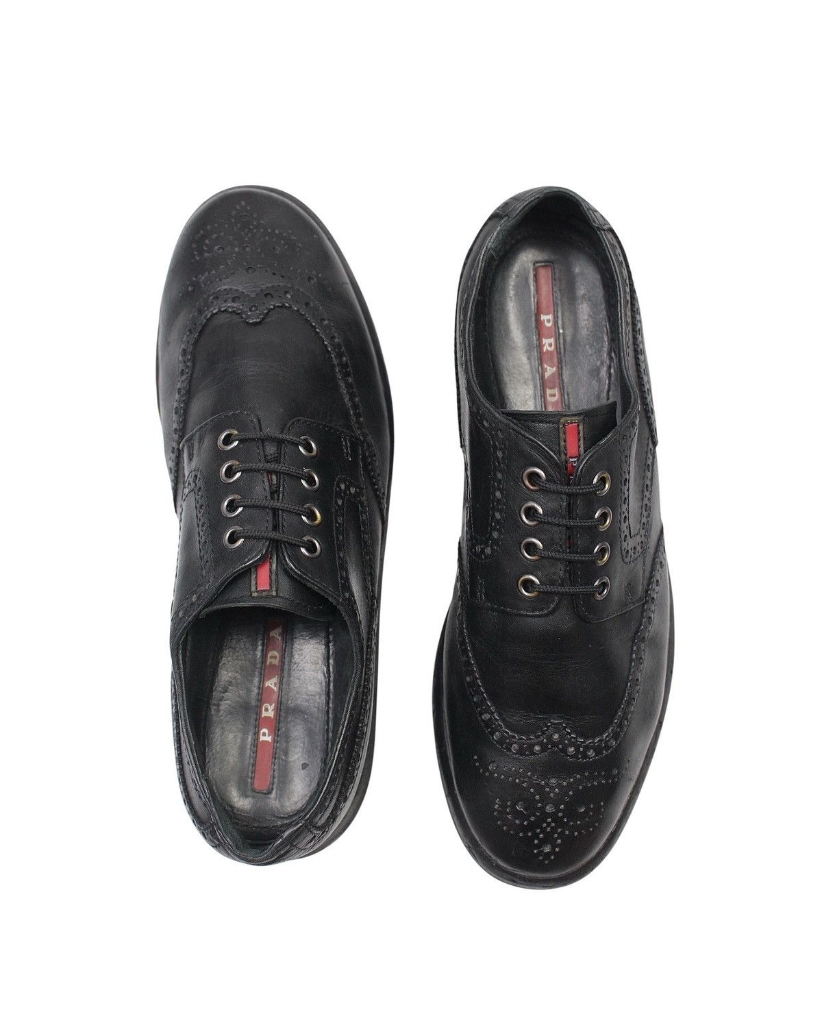 Prada 2000S PRADA PLATFORM LUG SOLE BROGUES Size US 7 / EU 40 - 3 Thumbnail
