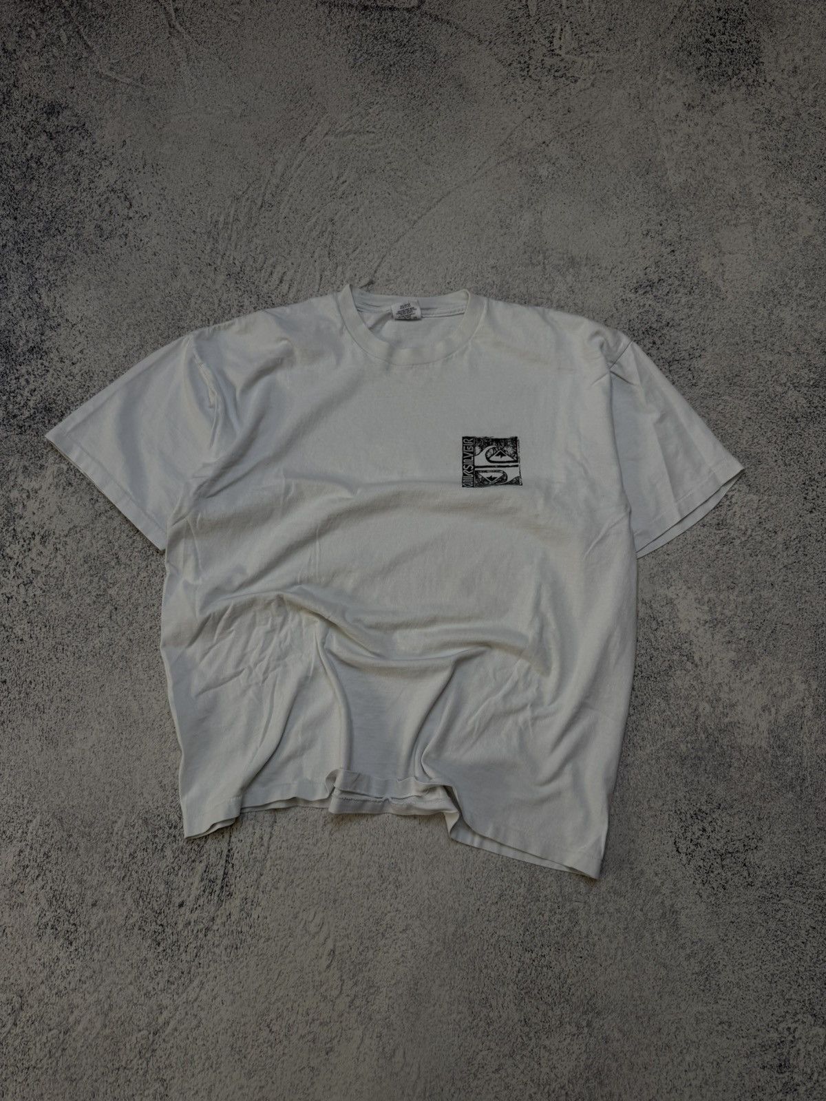 Quiksilver Vintage 90s Stussy Style Big Logo T-Shirt Made in Usa Size US XL / EU 56 / 4 - 2 Thumbnail