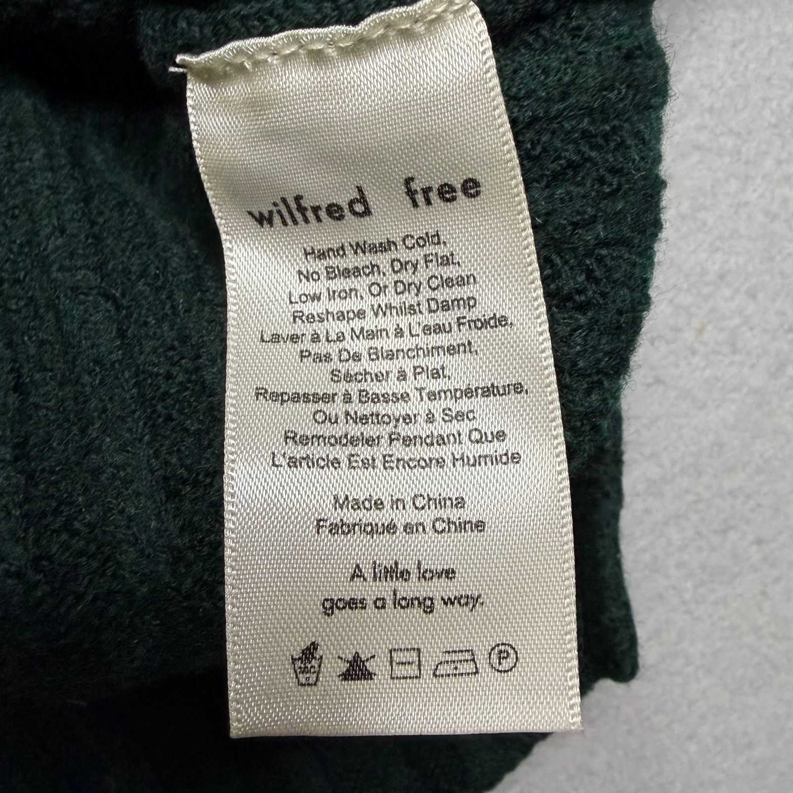 Vintage Wilfred Free 100% Merino Wool Ribbed Sweater Women M Knit Size M / US 6-8 / IT 42-44 - 8 Thumbnail
