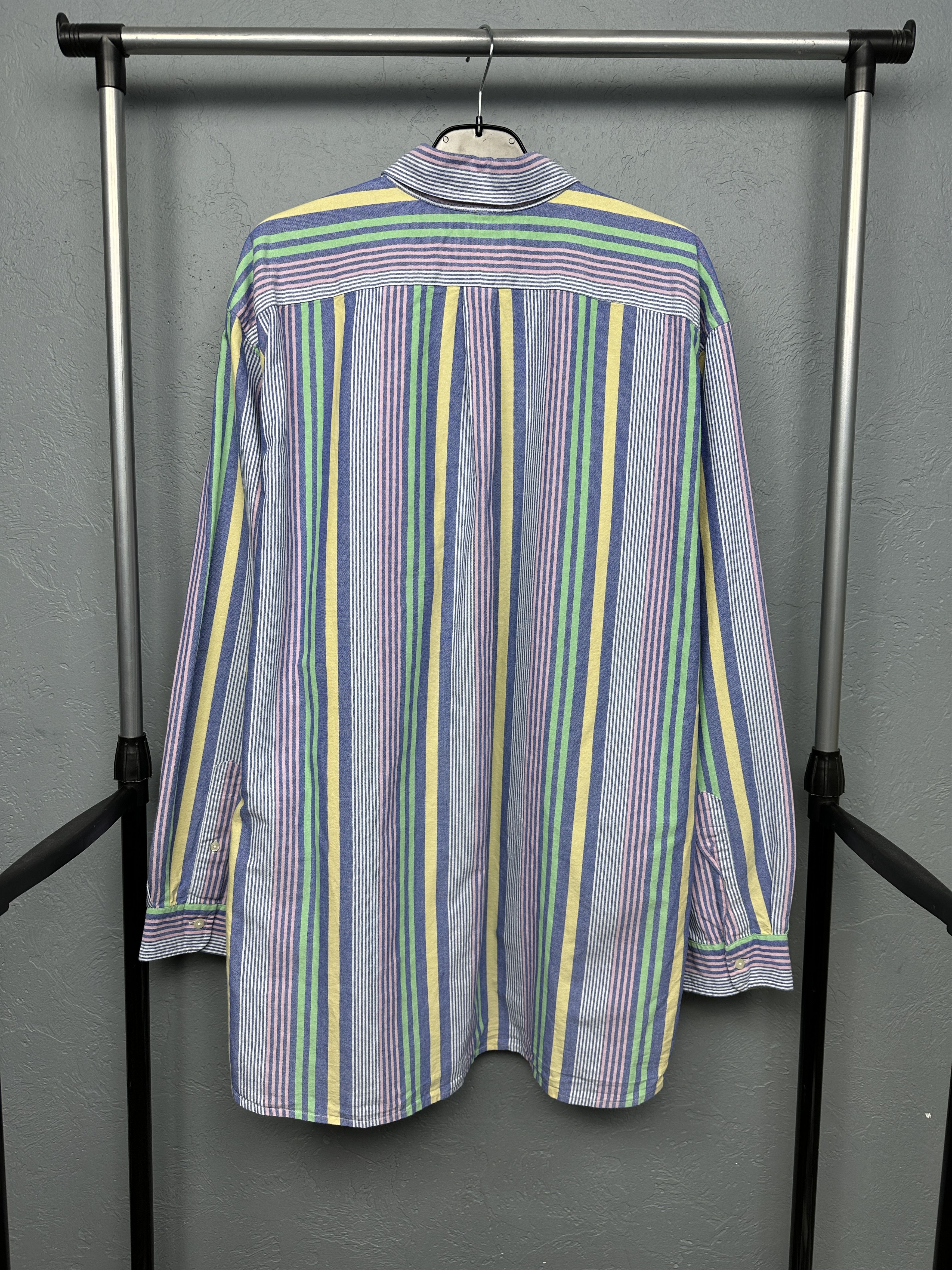 Polo Ralph Lauren Polo Ralph Lauren Mens Long Sleeve Striped Shirt Size US XXL / EU 58 / 5 - 5 Thumbnail