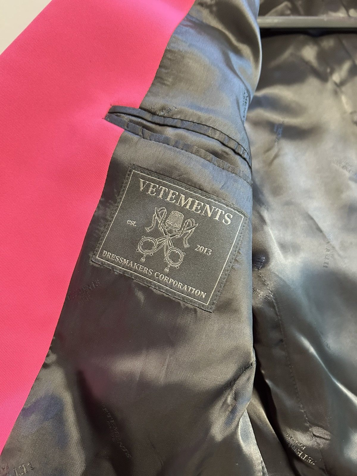 Vetements 2020 Oversized Blazer Pink Size 48L - 9 Thumbnail