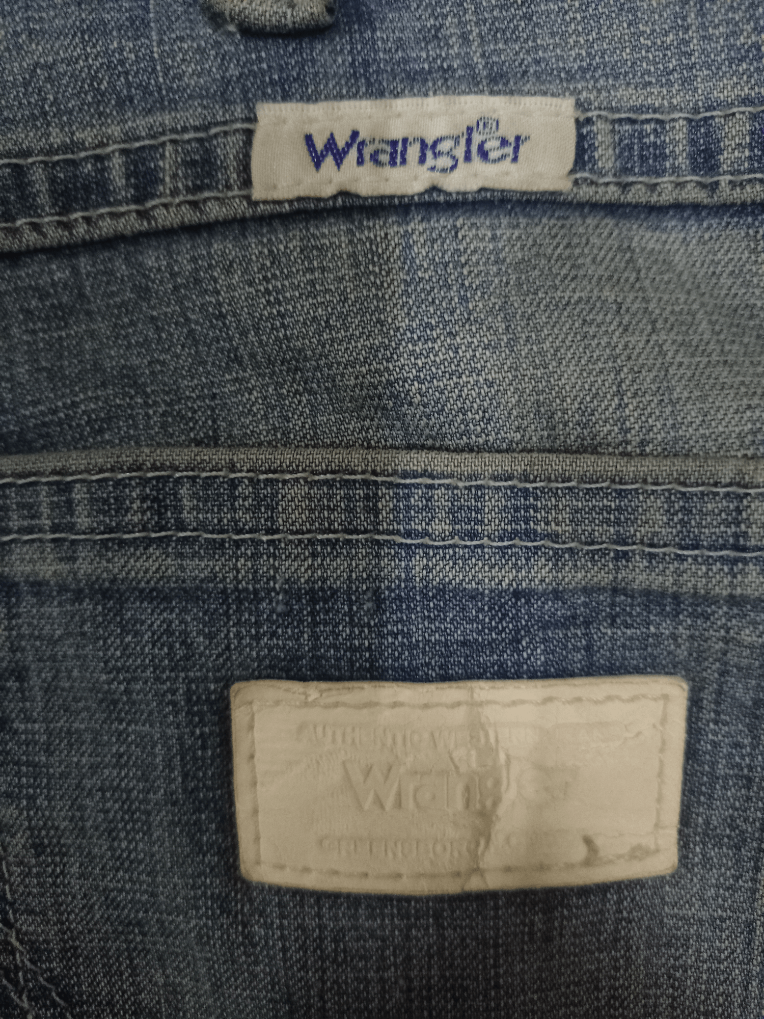 Wrangler Vintage Wrangler Blue Wash Distressed Baggy Jeans 30x27 Size US 30 / EU 46 - 8 Thumbnail