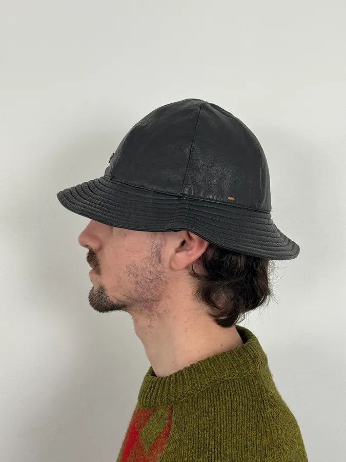 Dolce & Gabbana 2000s Dolce & Gabbana Black Leather Hat Size ONE SIZE - 3 Thumbnail