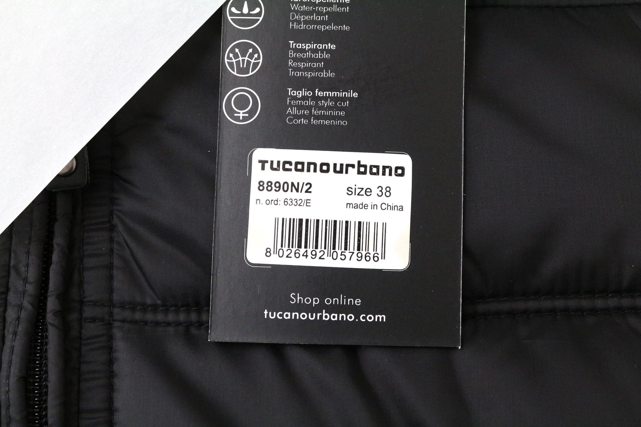 Other LOW DAN IT38 Black Water-Repellent Jacket 74522 Size M / US 6-8 / IT 42-44 - 5 Thumbnail