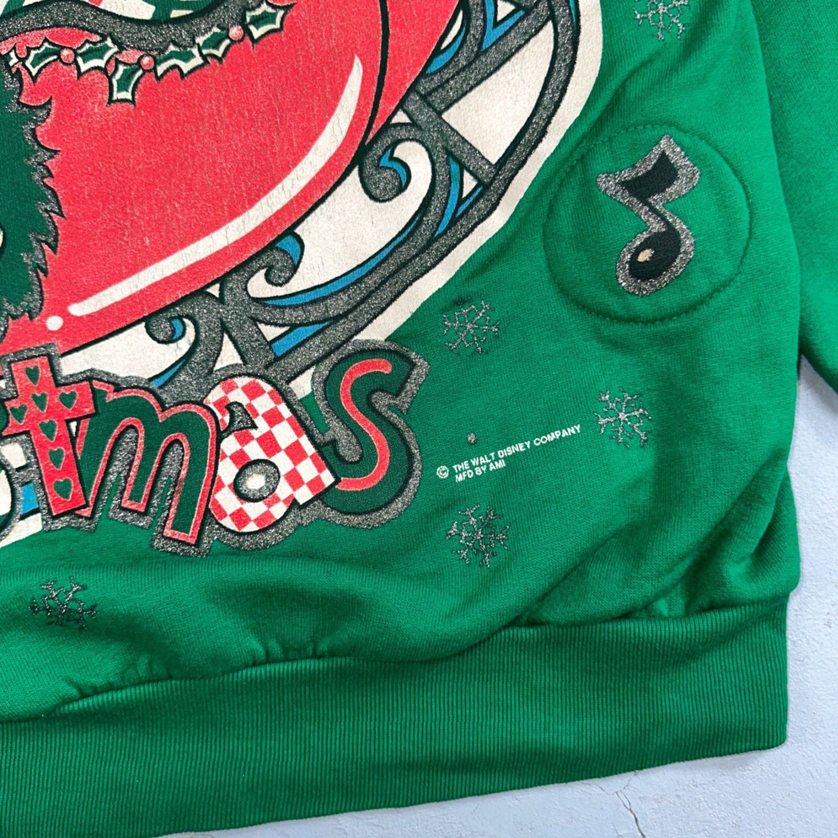 Disney VINTAGE Disney Sweatshirt Crewneck Men Green Mickey Minnie Pluto 90s Cartoon Christmas Christmas Pullover ID Size US S / EU 44-46 / 1 - 3 Thumbnail