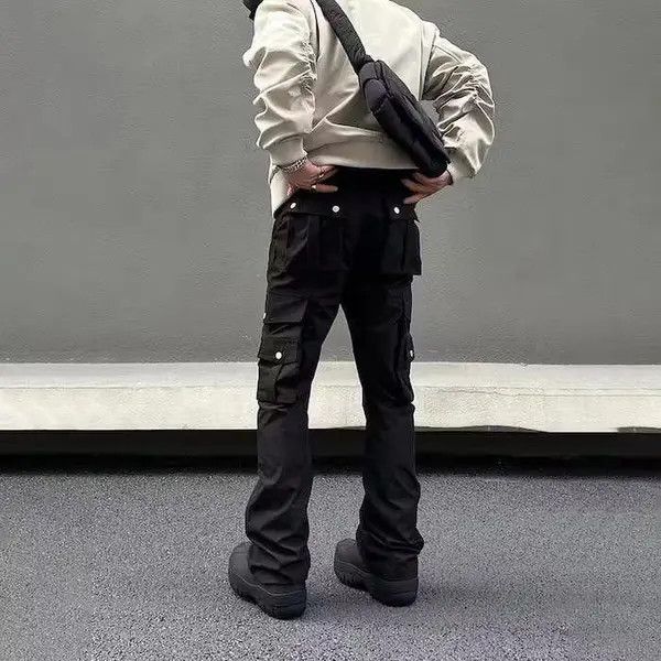 VIBE Straight Boot Cut Flared Pocket Cargo Jeans Size US 32 / EU 48 - 3 Thumbnail
