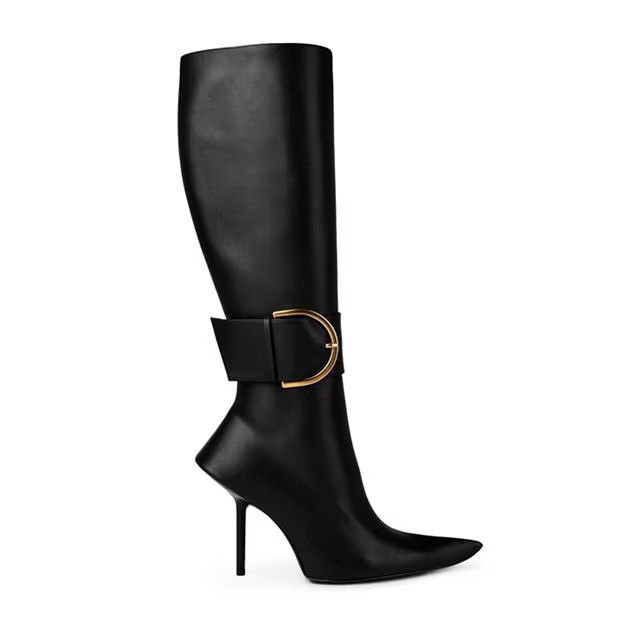 Balenciaga o1g2r1mq0924 Essex High Heel Boots in Black Size US 6.5 / IT 36.5 - 1 Thumbnail