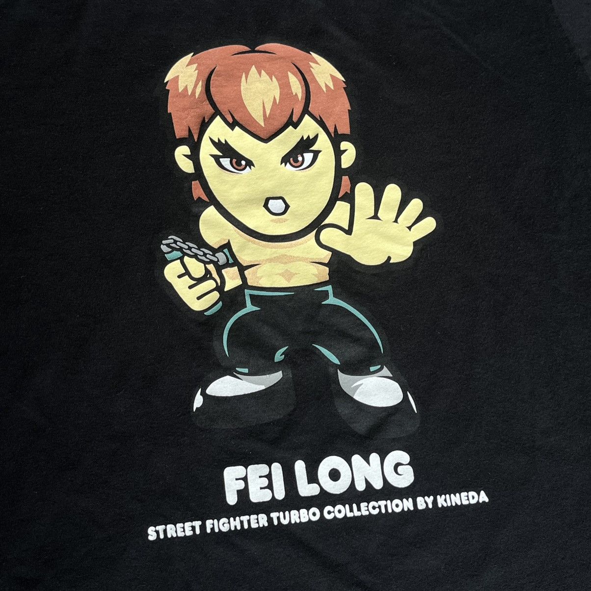 Anime Vintage 2000s Kineda Street Fighter Fei Long Graphic T Shirt Size US L / EU 52-54 / 3 - 3 Thumbnail