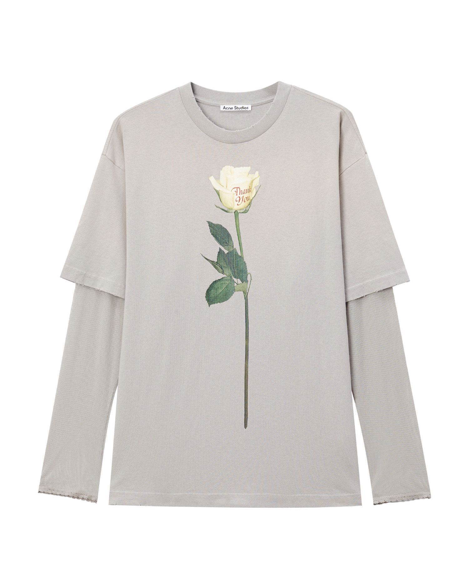 Acne Studios Acne Studios Rose Printed Long Sleeve Shirt Size M / US 6-8 / IT 42-44 - 1 Thumbnail