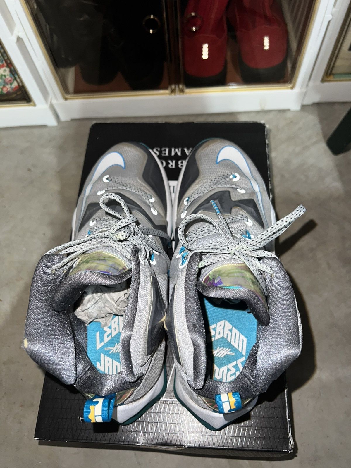 Nike Nike Lebron 13 Blue Lagoon - Size 9.5 Size US 9.5 / EU 42-43 - 6 Thumbnail