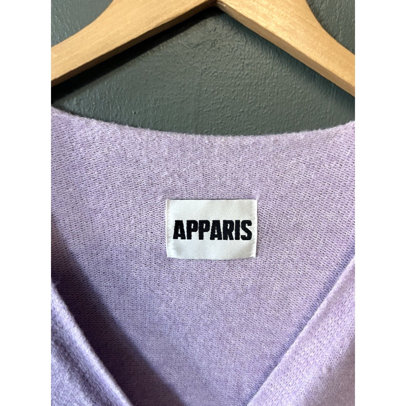 APPARIS VINTAGE Apparis Cardigan Sweater Womens Purple Button Long Sleeve Size L Size L / US 10 / IT 46 - 3 Thumbnail