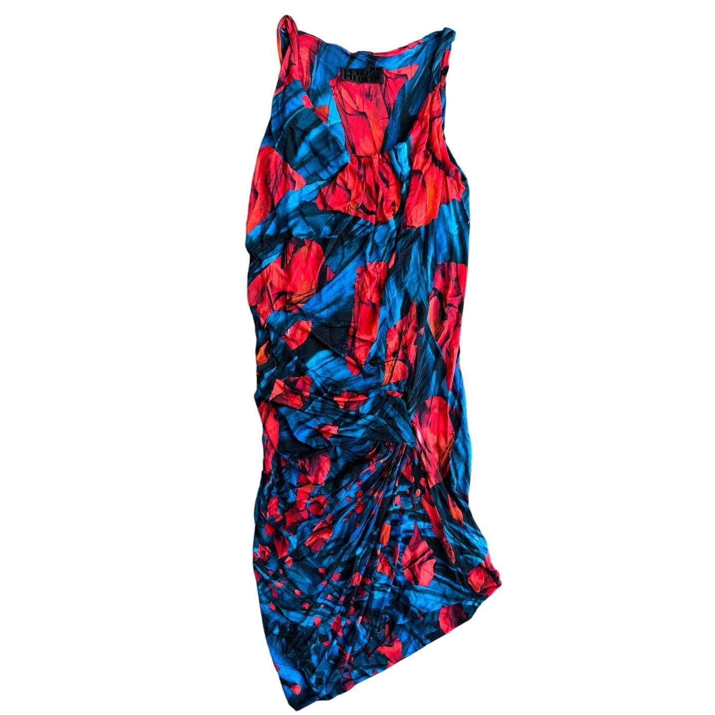 Peter Pilotto Peter Pilotto Abstract Asymmetrical Red/Blue Viscose Dress Size M / US 6-8 / IT 42-44 - 1 Thumbnail