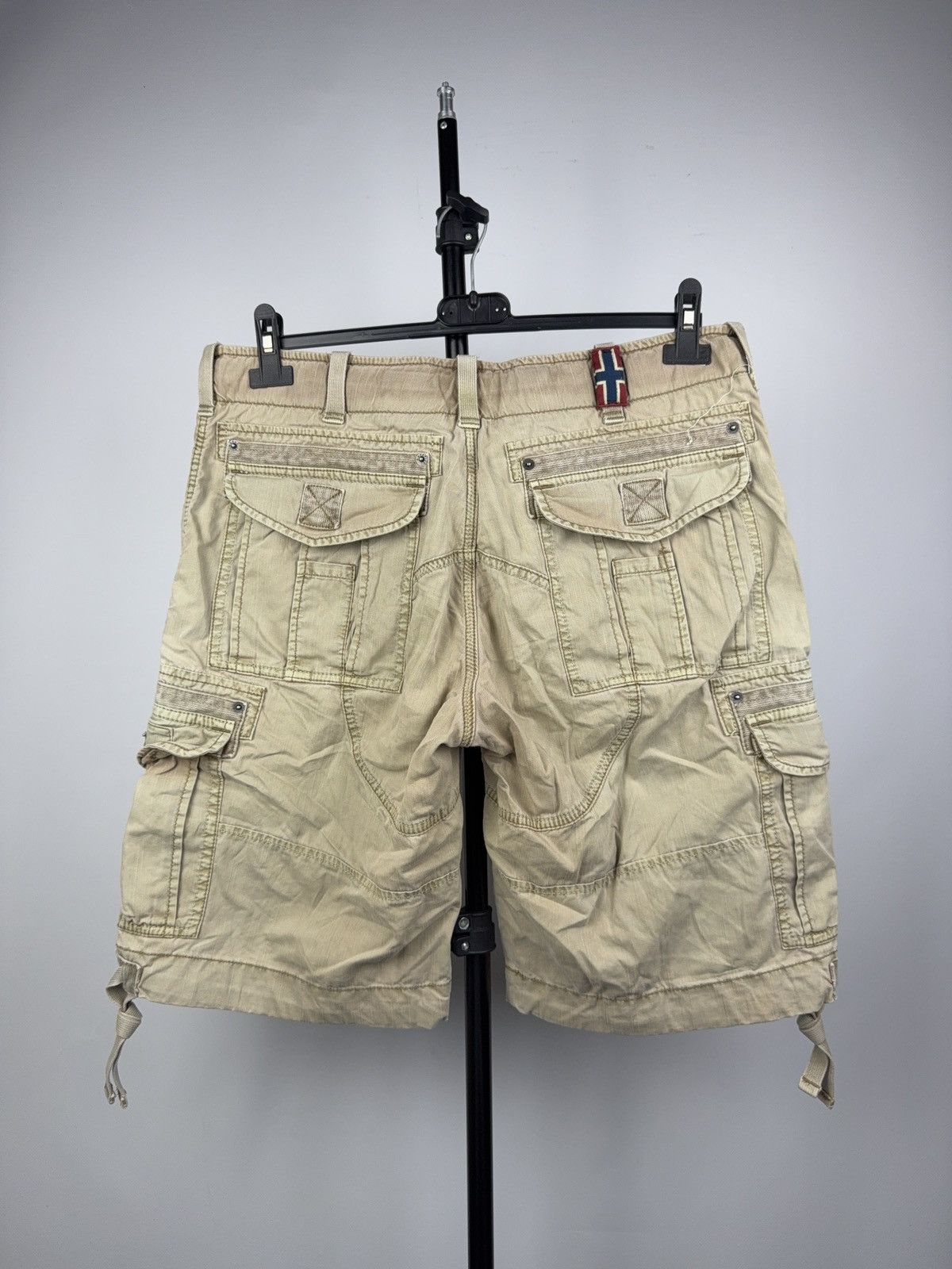 Napapijri Napapijri Cargo Utility Shorts Beige Cotton Outdoor Style Size US 34 / EU 50 - 8 Thumbnail