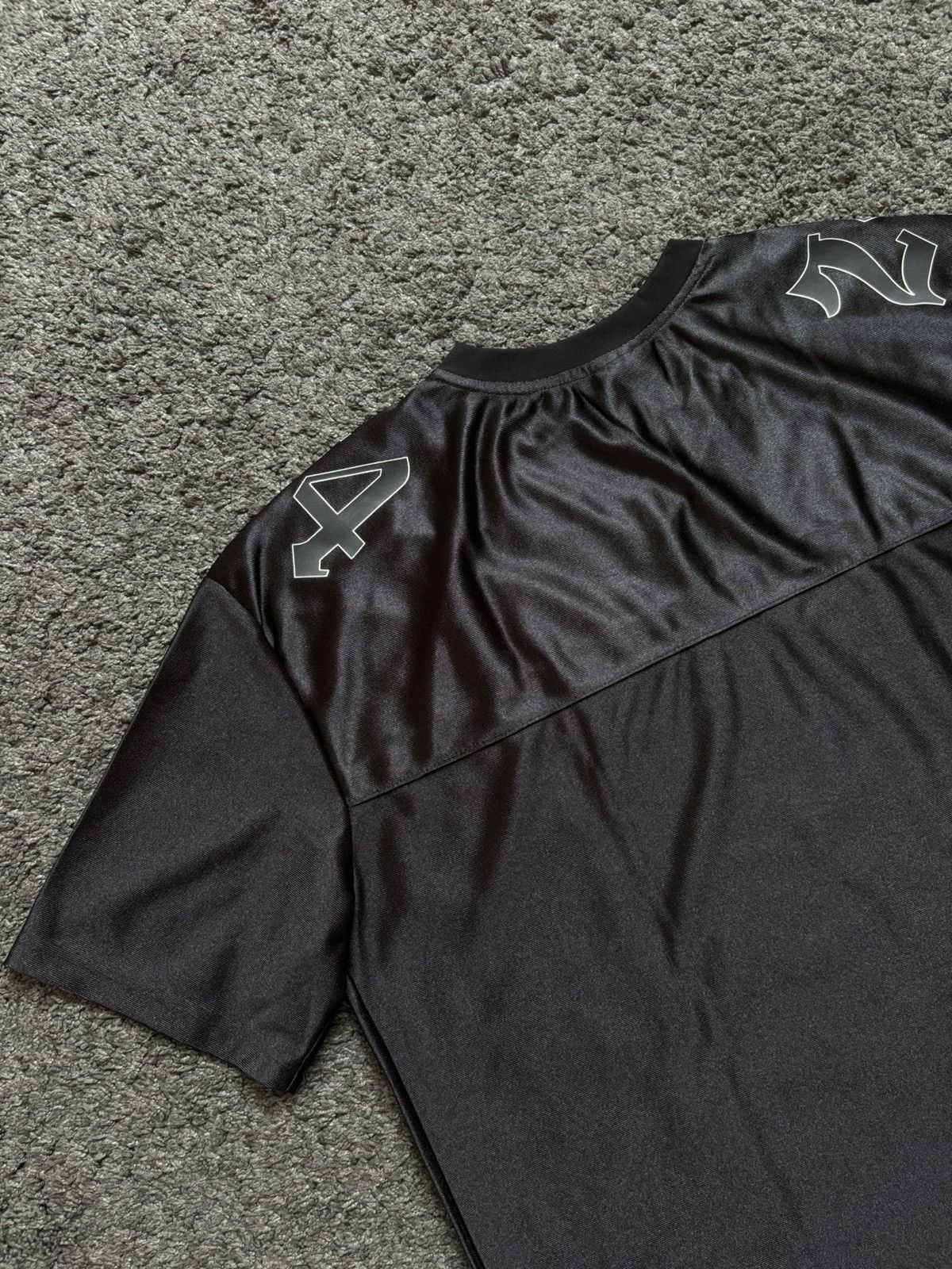 Japanese Brand × Vintage Vintage wave girl number 24 satin black football jersey Size US M / EU 48-50 / 2 - 13 Thumbnail
