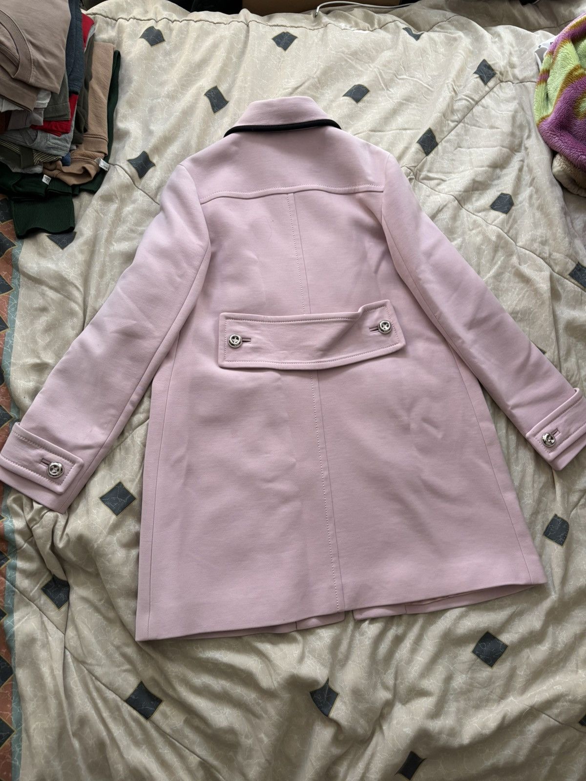 Prada Prada Pink Wool Dress Coat Jacket Women's Size 42/Medium Size M / US 6-8 / IT 42-44 - 11 Thumbnail