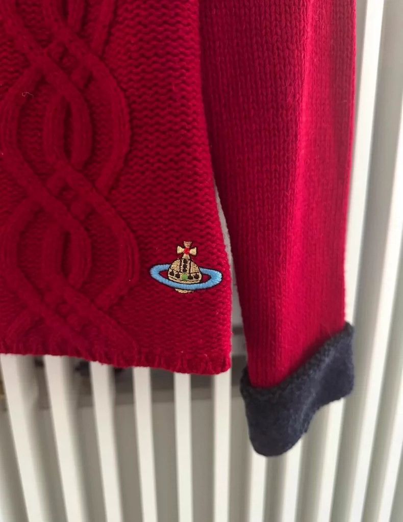 Vivienne Westwood Vivienne Westwood Knitted zipper sweater in burgundy Size M / US 6-8 / IT 42-44 - 4 Thumbnail