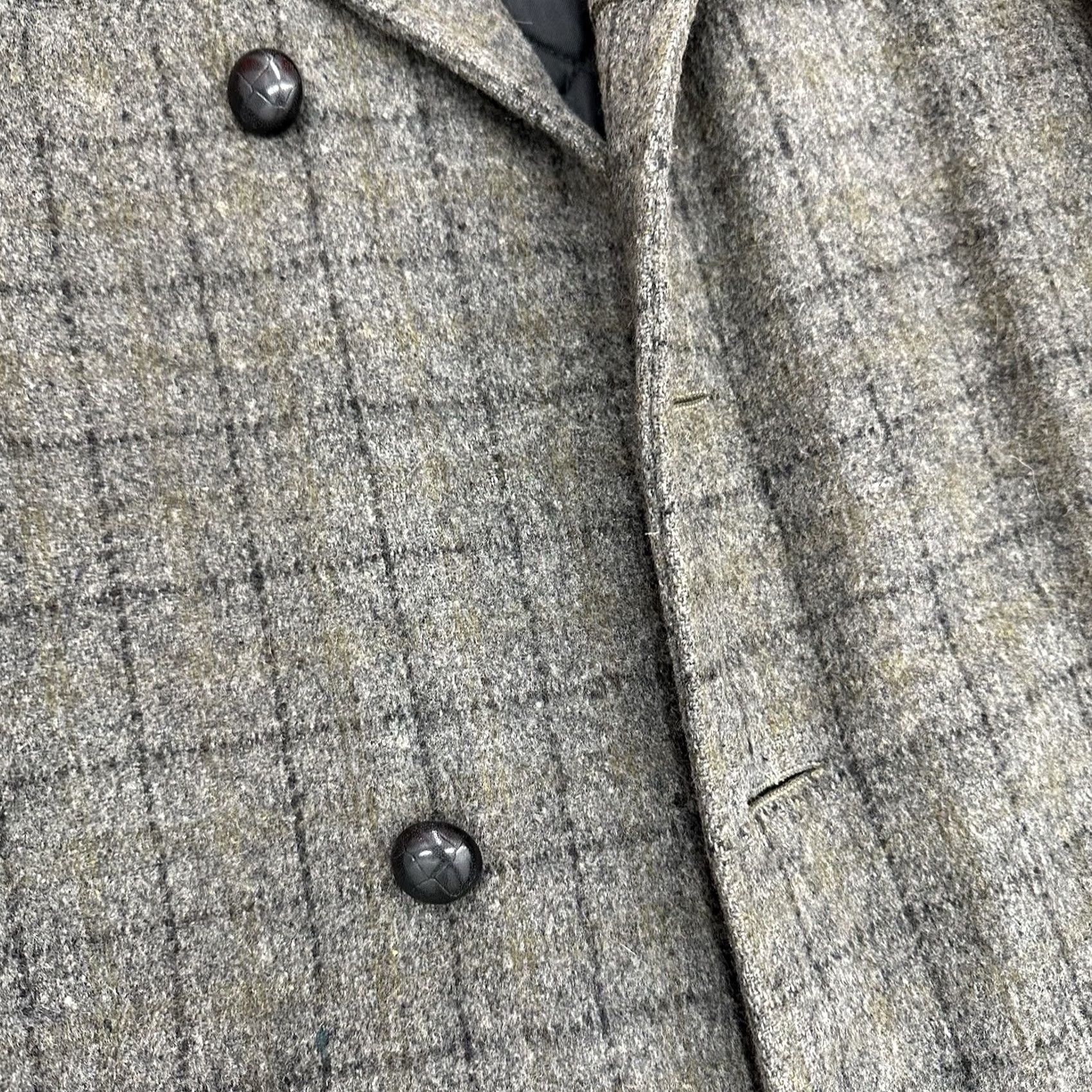 Vintage VINTAGE Pennleigh Sportswear W.T. Grant Co. Wool Men’s Coat Gray Plaid Quilted 1950s L Mens Size US L / EU 52-54 / 3 - 3 Thumbnail