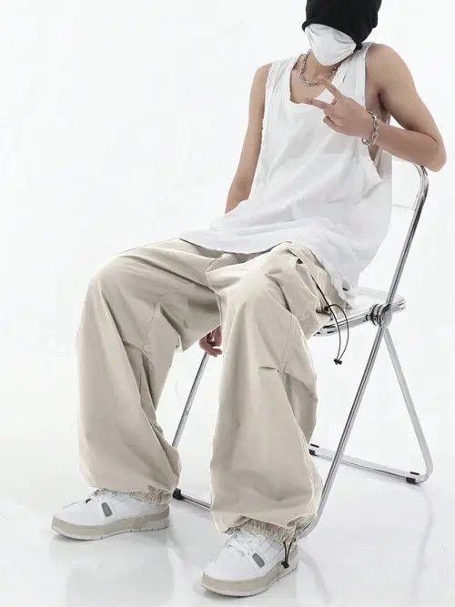 Japanese Brand Parachute Multi-Pocket Sweatpants Gorpcore Cargo Size US 30 / EU 46 - 4 Thumbnail