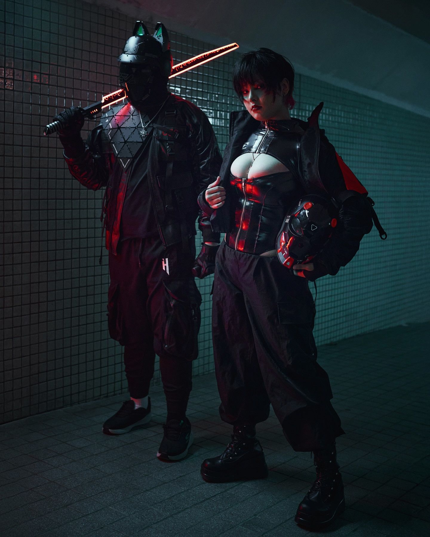 Japanese Brand Cyberpunk Face Shield Unit by CTCtyo (中央町戦術工芸) Size ONE SIZE - 21 Thumbnail