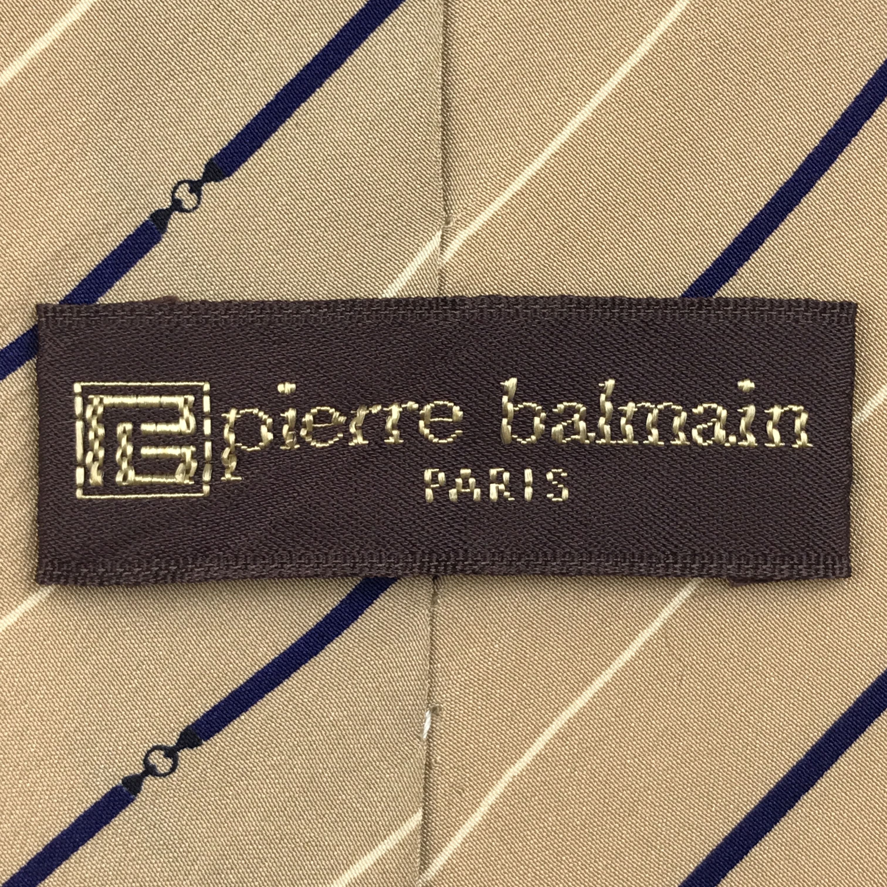 Designer × Pierre Balmain × Vintage Vintage Pierre Balmain Silk Necktie Size ONE SIZE - 8 Thumbnail