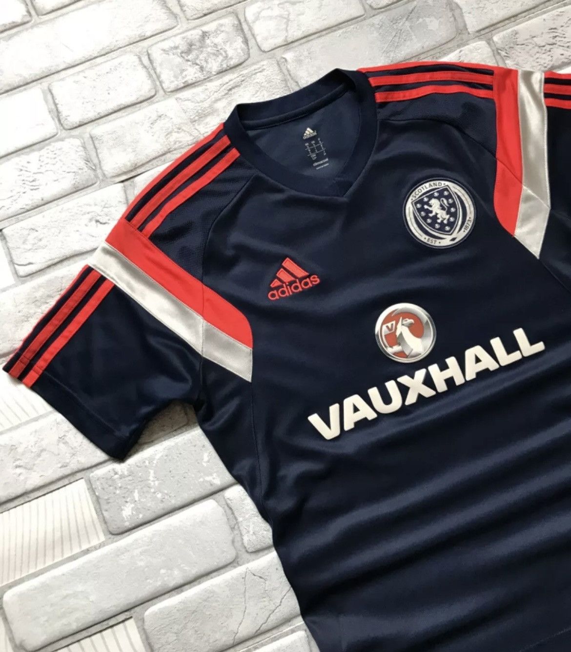 Vintage CLASSIC SCOTLAND NATIONAL TEAM ADIDAS CLIMACOOL VAUXHALL Size US S / EU 44-46 / 1 - 2 Thumbnail