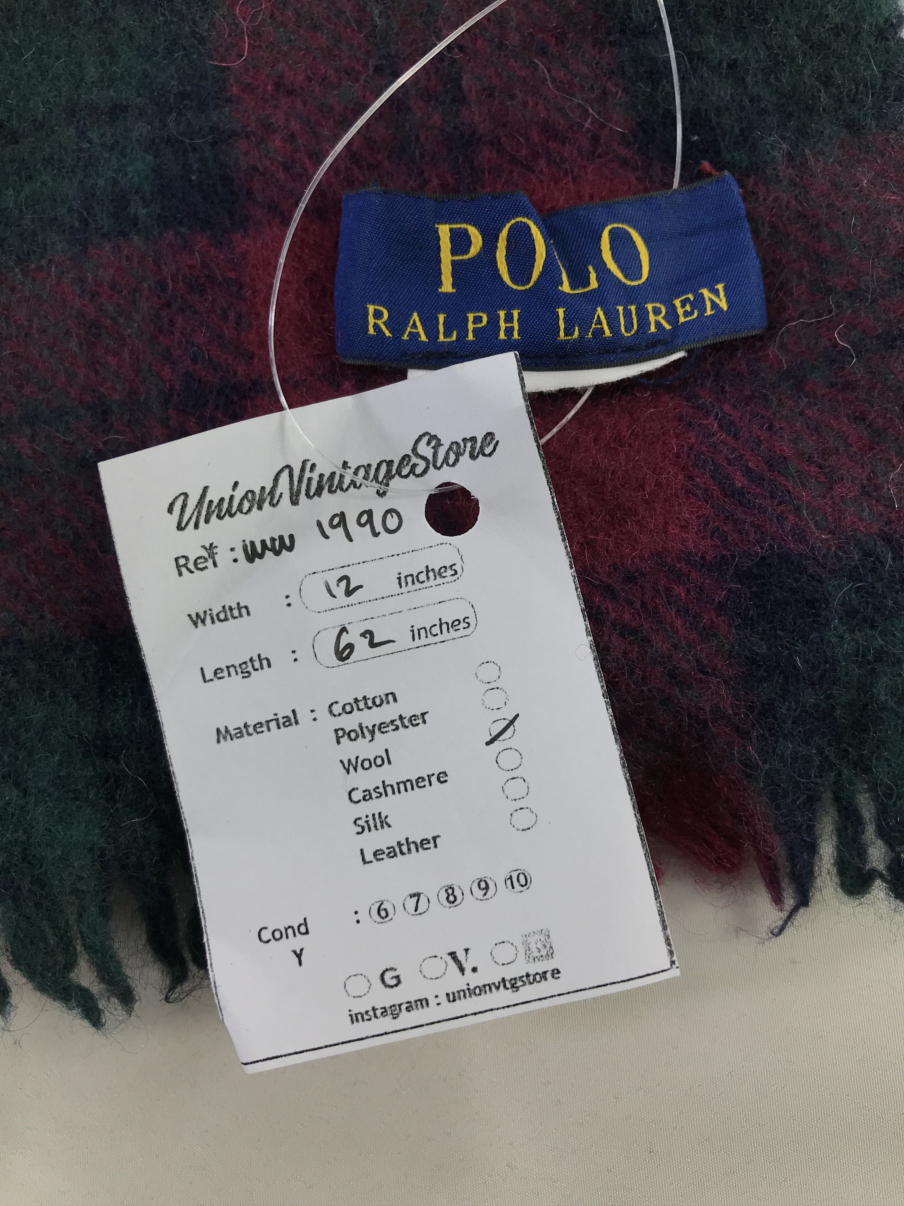 Polo Ralph Lauren Polo Ralph Lauren Scarf / Muffler / Neckwear - WW1990 Size ONE SIZE - 5 Thumbnail