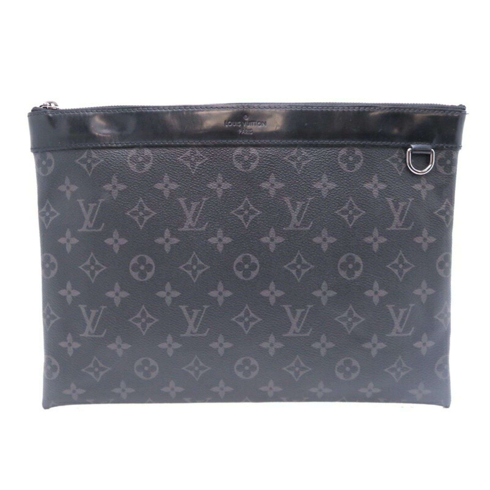 Louis Vuitton Louis Vuitton Pochette Discovery Men's Clutch Bag M62291 Monogram Eclipse Black Size ONE SIZE - 1 Thumbnail