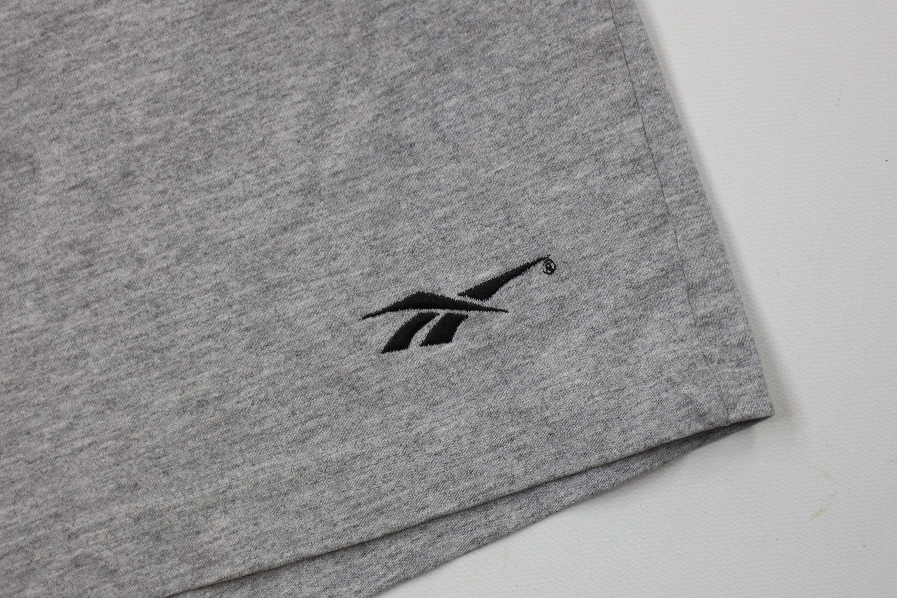 Reebok × Vintage Vintage 90s Reebok Logo Above Knee Shorts Gray Cotton USA Size US 34 / EU 50 - 5 Thumbnail