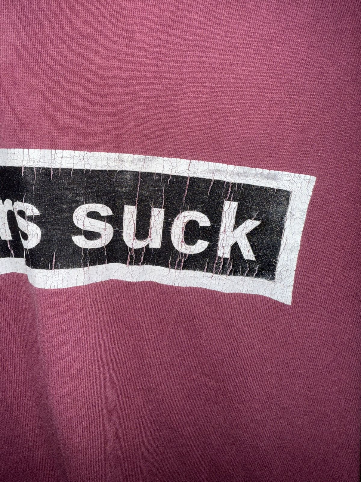 DC 1992 Droors Clothing Ravers Suck Tee Size US L / EU 52-54 / 3 - 3 Thumbnail