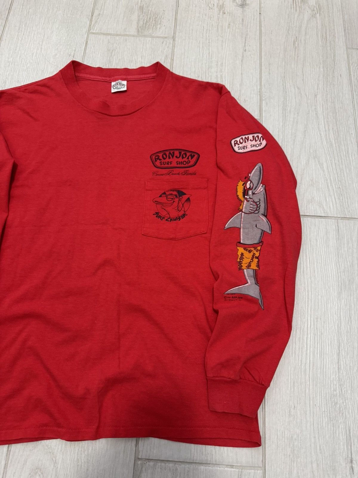 Ron Jon Surf Shop Vintage 1987 Ron Jon Surf Shop "RJ University" Longsleeve Size US L / EU 52-54 / 3 - 3 Thumbnail