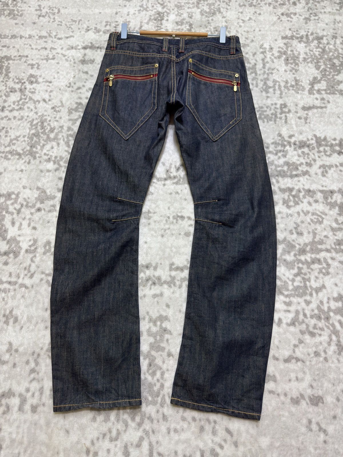 PPFM Vintage PPFM Curved Leg Banana Cut Zipper Punk Jeans Size US 30 / EU 46 - 1 Thumbnail