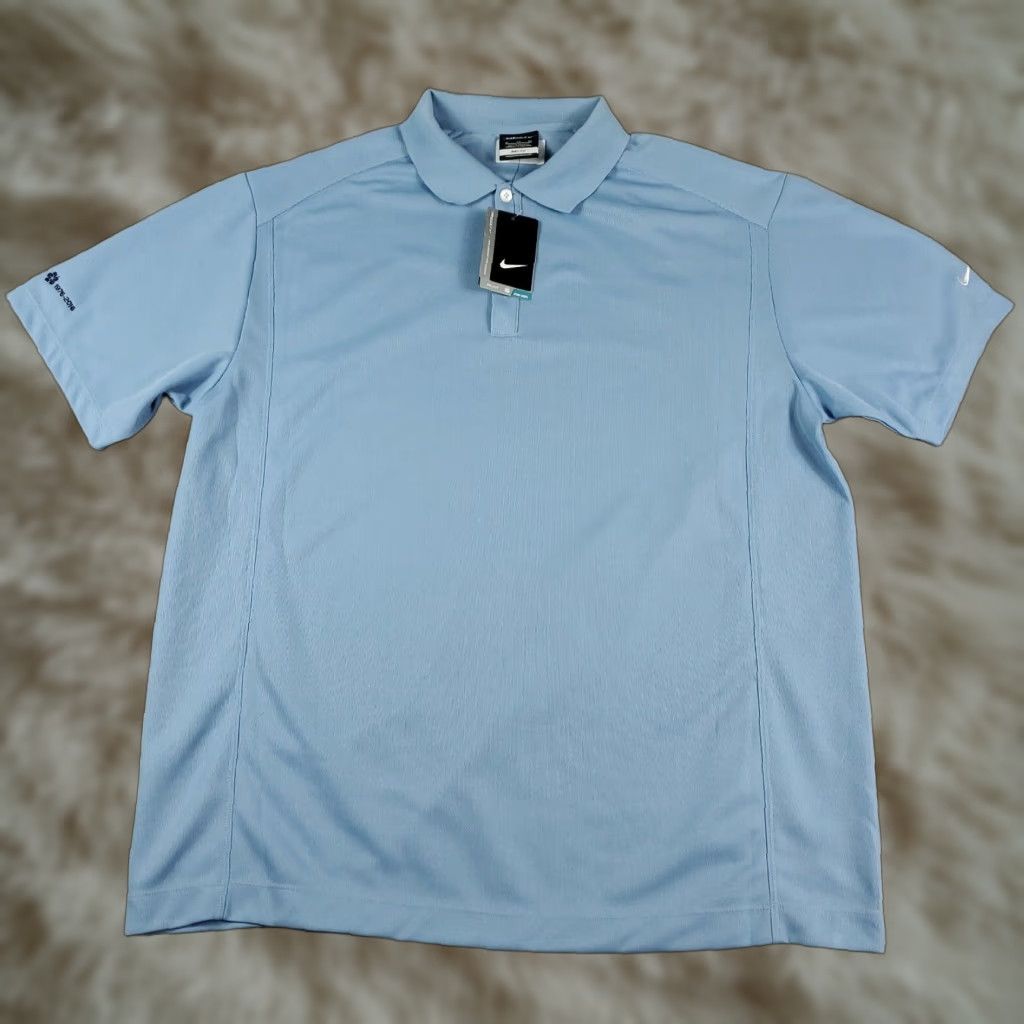 Nike Nike Polo Shirt Mens XL Blue Swoosh Dri-Fit Golf Casual Short Sleeve Polo Shirt Nike Golf Men XL Blue Size US XL / EU 56 / 4 - 1 Thumbnail