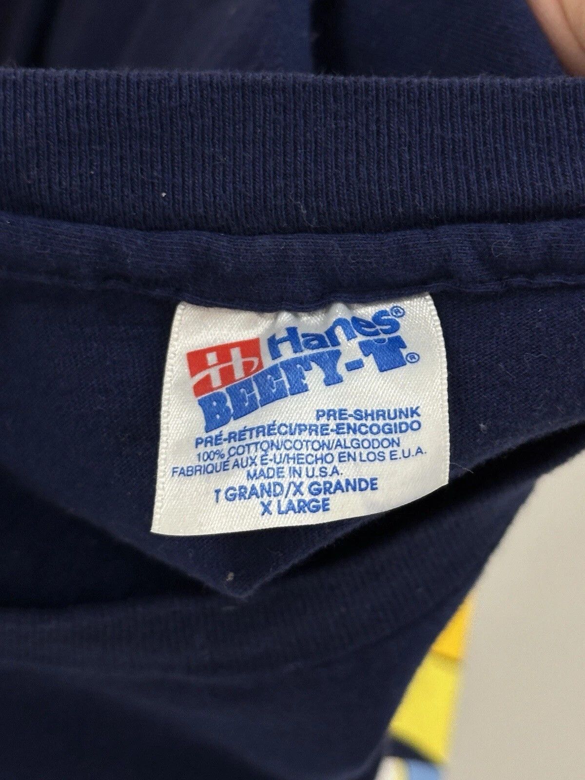 Hanes Vintage Hanes 1990s Shirt Mickey Mouse Disney Single Stitch Size US XL / EU 56 / 4 - 10 Thumbnail