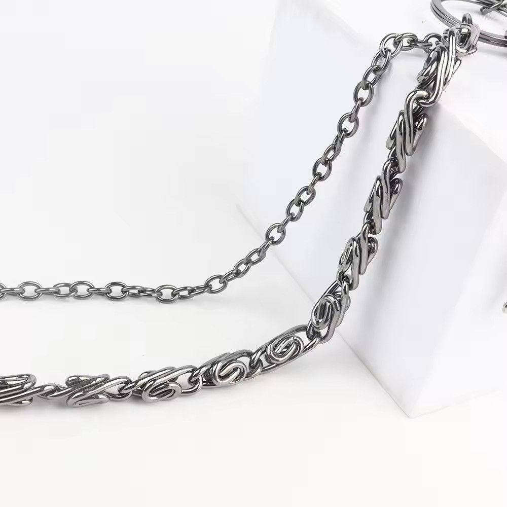 Other Double Metal Waist Key Chain Skull Head Skeleton Pants Size ONE SIZE - 5 Thumbnail