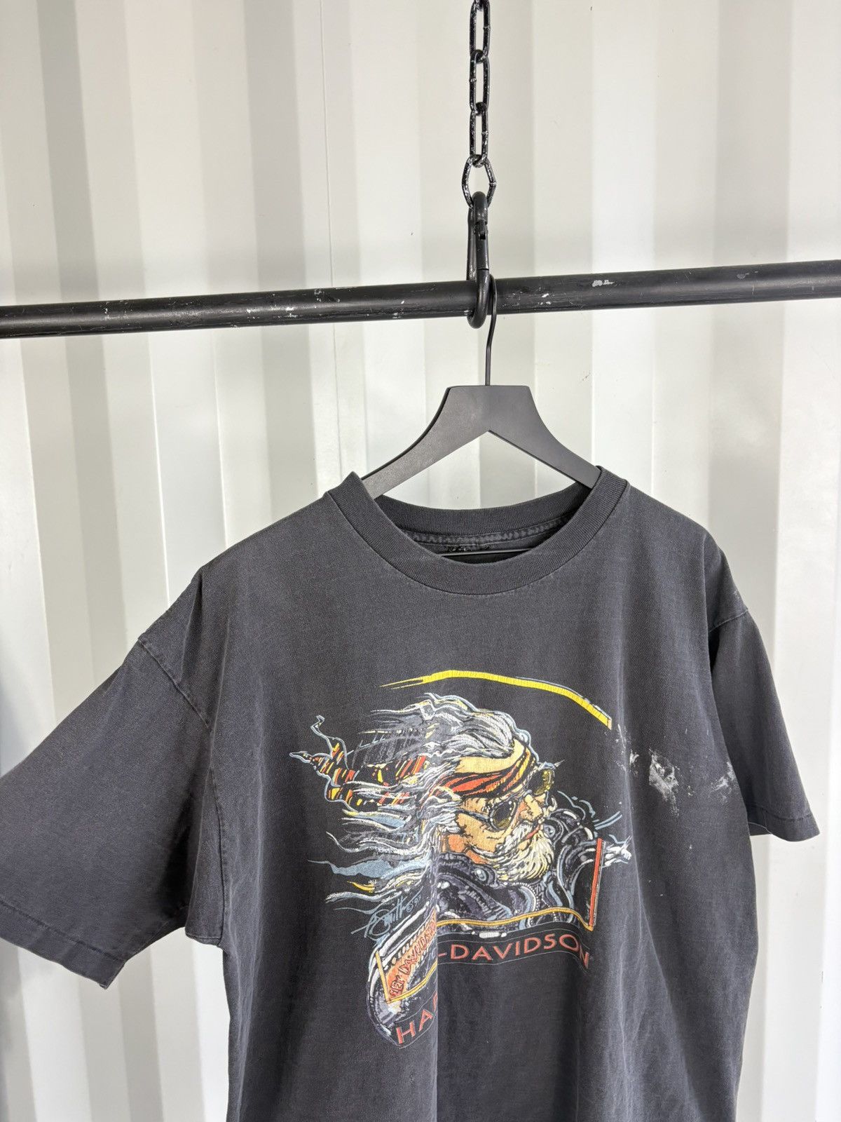Harley Davidson Las Vegas Sun Faded Shirt Distressed Band Erd grunge Size US XL / EU 56 / 4 - 3 Thumbnail